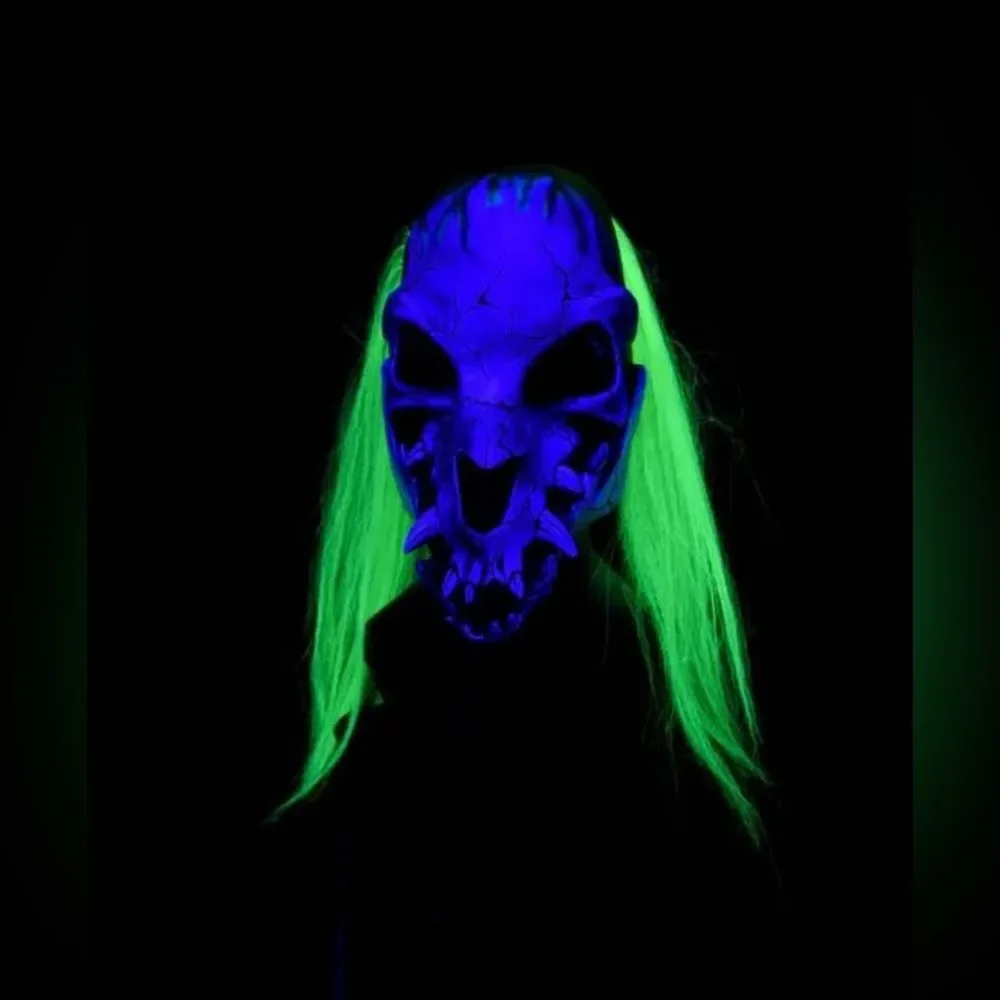 Bone Snapper UV Reactive Skull Halloween Costume